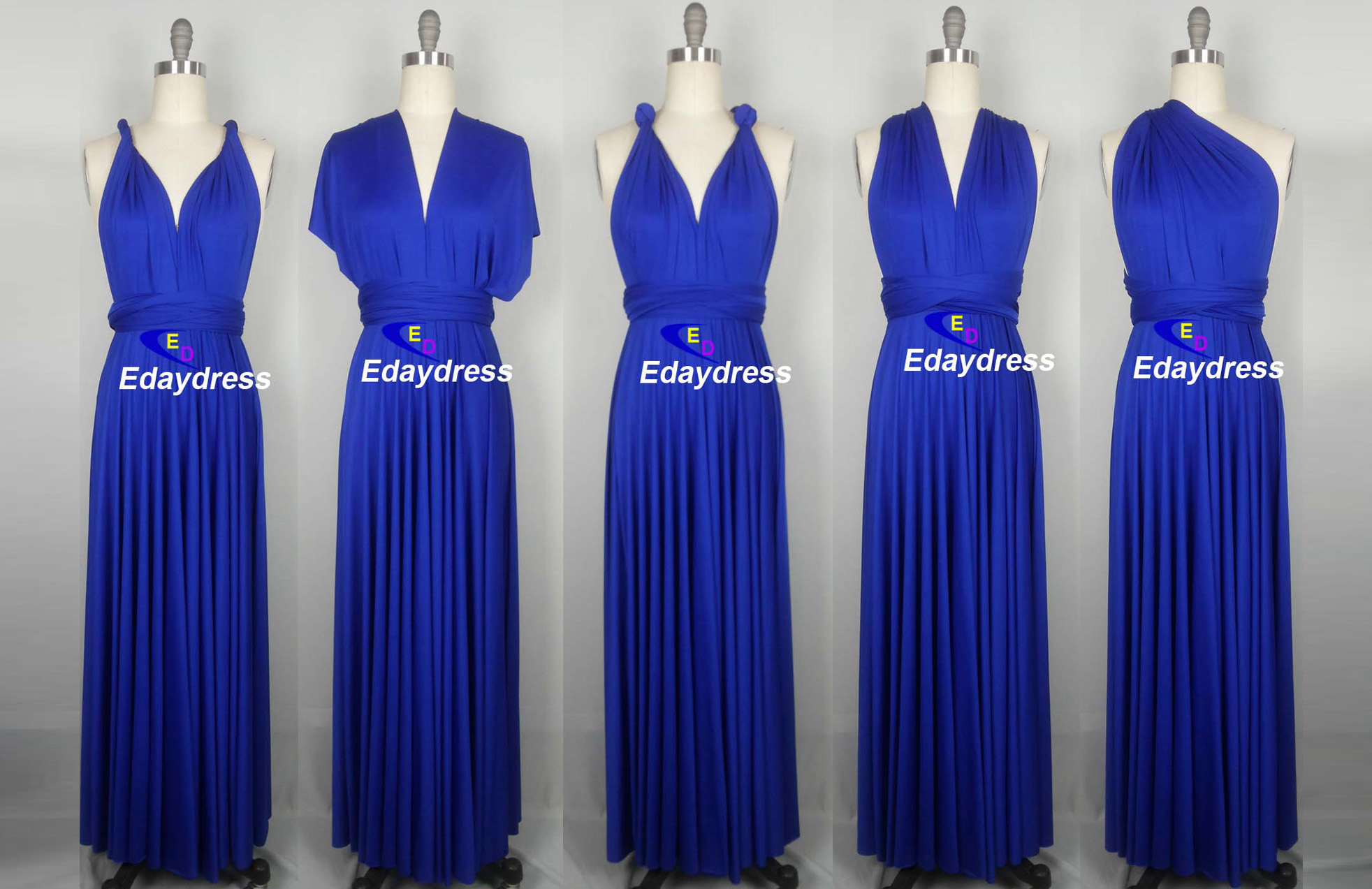 Weddings Clothing Dresses bridesmaid dress infinity dress convertible dress wrap dress wedding dress prom dress long grape purple royal blue dress long royal blue dark navy dress teal green coral infi...
