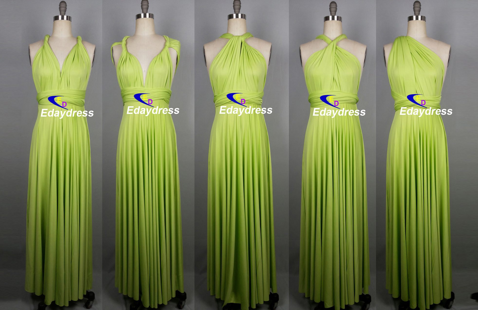 green infinity dress