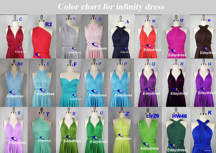 Colour Chart For Dresses