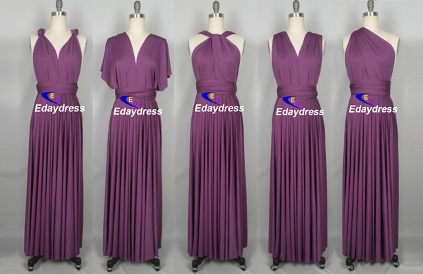 dark purple infinity dress