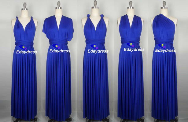 royal blue infinity dress