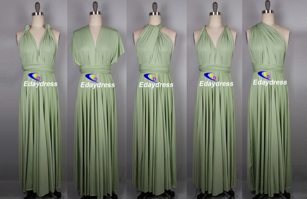 infinity dress sage green