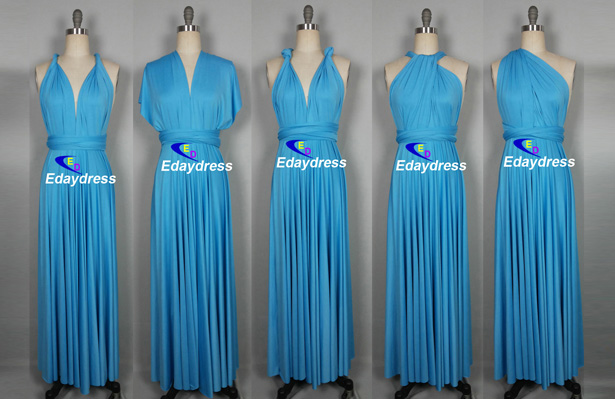 navy one shoulder midi dress