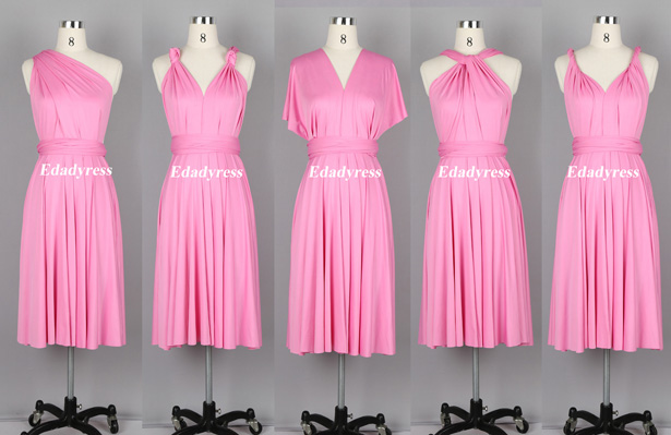 baby pink infinity dress