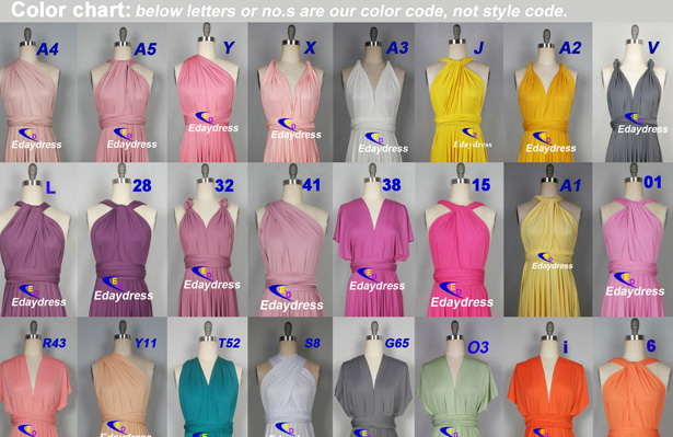 infinity dress colors